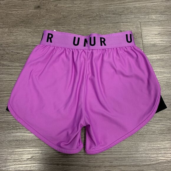 Under Armour Shorts Womens XS Extra Small Purple UA Play Up HeatGear Athletic - Picture 3 of 10